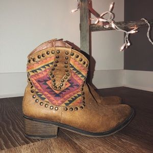Western style booties